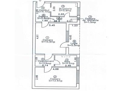 Vanzare apartament 2 camere zona Hotel Royal Gheorgheni, Cluj Napoca