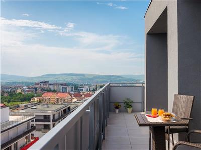 Inchiriere apartament 3 camere de LUX in Buna Ziua, terasa de 35 mp, Cluj Napoca